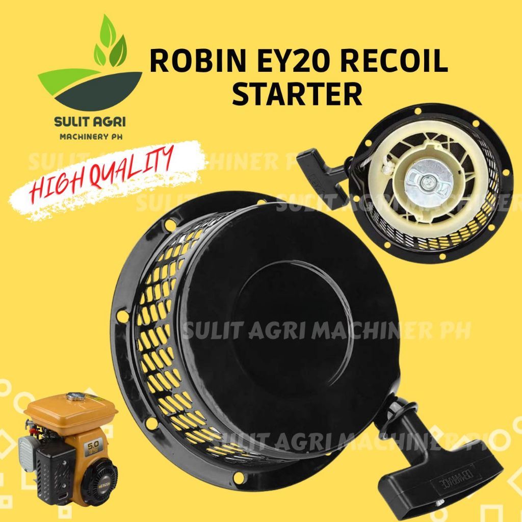 Starter Recoil Robin EY20 untuk Pompa Air Bensin dan Generator, Pemadat Pelat, Pemotong Beton