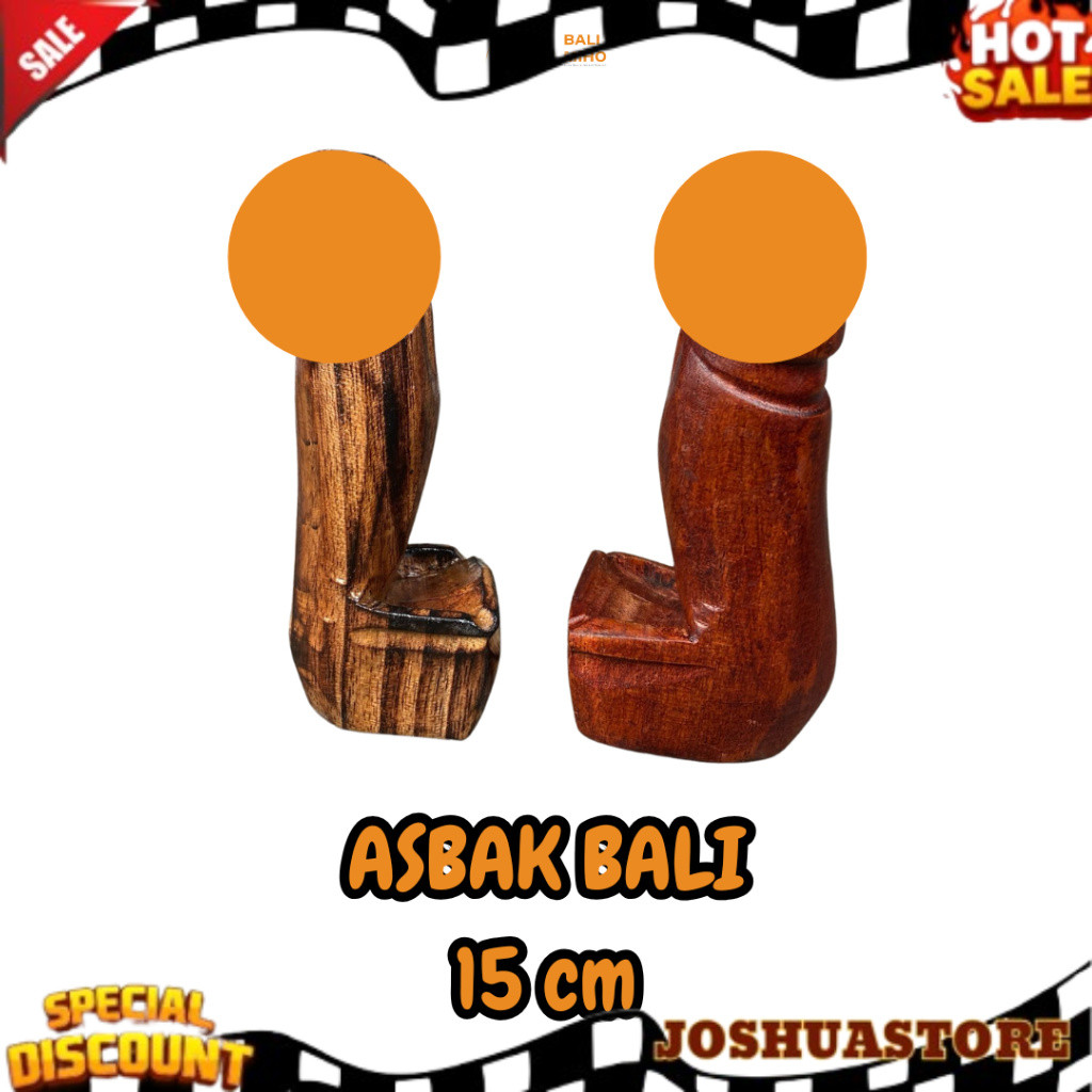 Asbak Bali Mini 15 cm - asbak rokok bali medium - Asbak Bali Kayu - Dekorasi Asbak Bali PALING DICAR