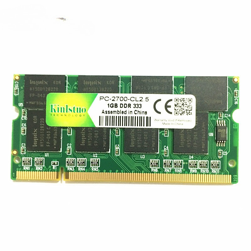 Kinlstuo-memoria ram for laptop, so-dimm ddr1 DDR 400 333 MHZ/pc-3200 pc-2700 200 pins 512mb 1gb for