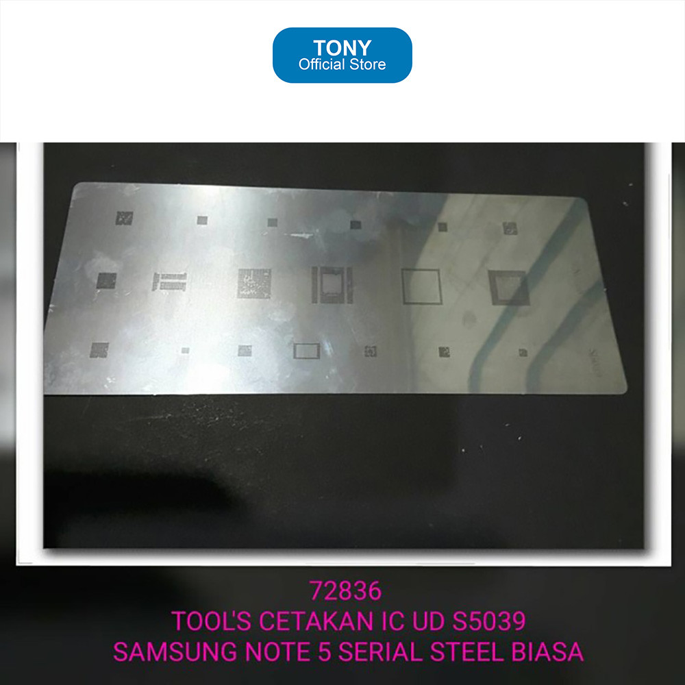 Cetakan IC Samsung Note 5 - Note 5 Series BGA Reballing Steel Plate - NOTE 5 STENCIL