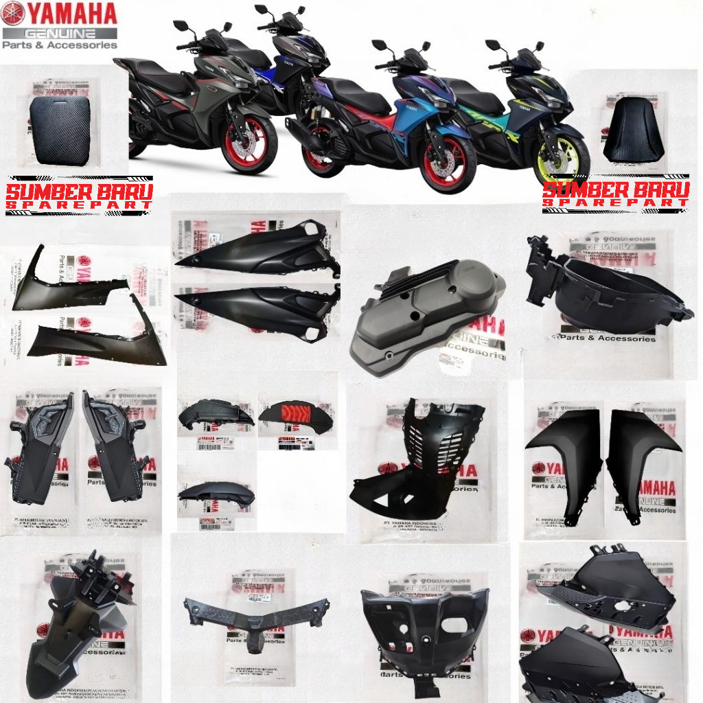 COVER BODY KASAR NEW AEROX ALPHA STANDAR - AEROX CYBER CITY ORIGINAL YAMAHA