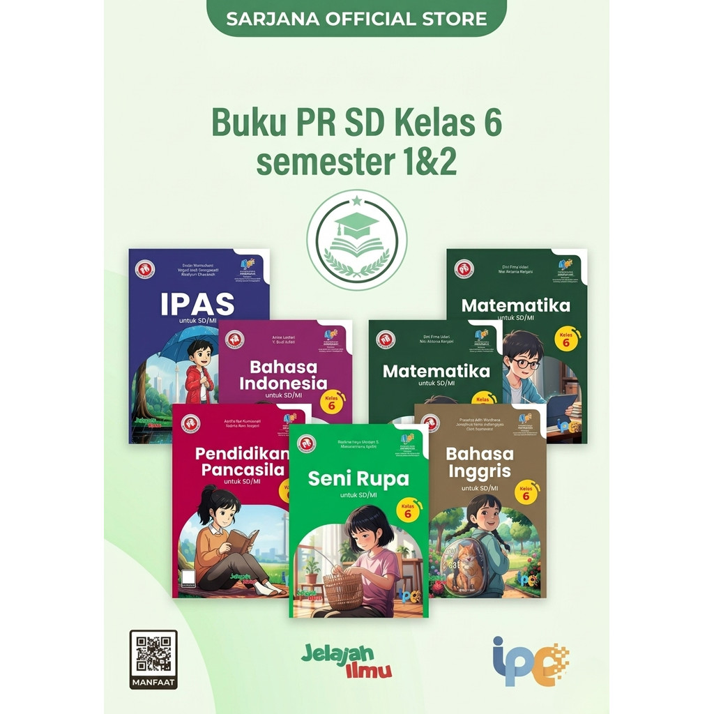 Buku pr kelas 6 sd semester 1 dan 2 intan pariwara edisi baru