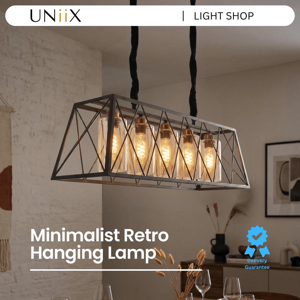 UNiiX - LG17923 | Lampu Gantung Meja Makan Model Minimalis Retro Lampu Gantung Retro Minimalis Lampu