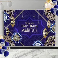 Hari Raya Decorations Banners Eid Mubarak Background Ramadan Backdrop Ramadhan Muslim Aidilfitri Pol