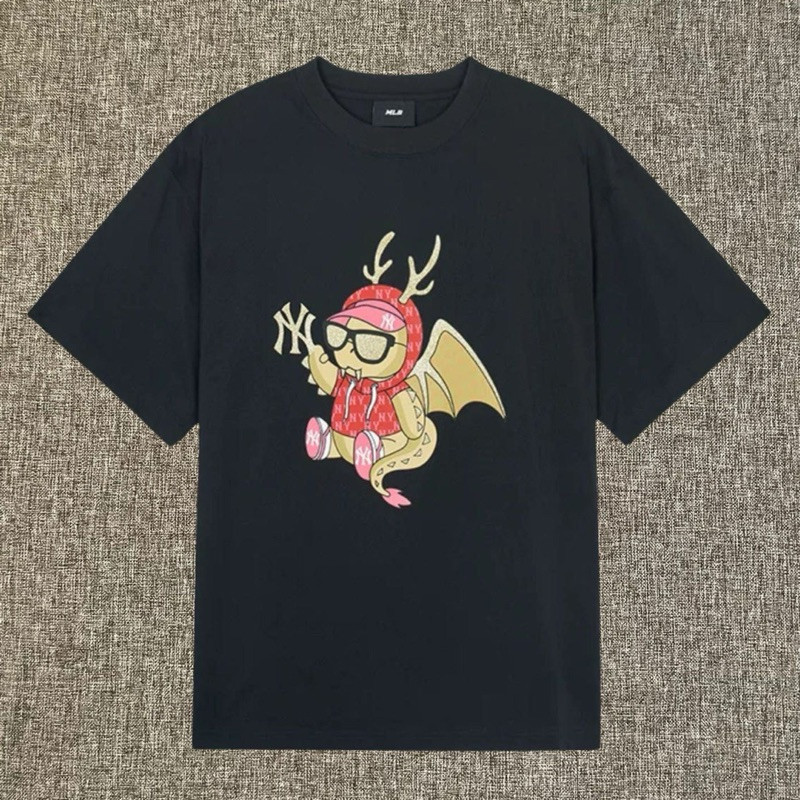 Korea NY Dragon Tee Black Original Kaos Unisex