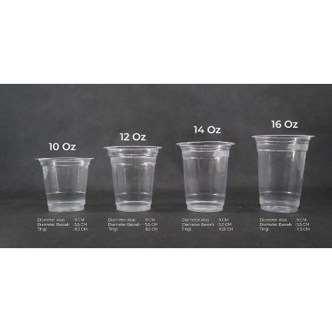 KYK  PET CUP DATAR ANEKA UKURAN PET CUP + TUTUP , CUP DATAR FORE CUP KOPI CUP ESTETIK ANEKA UKURAN P