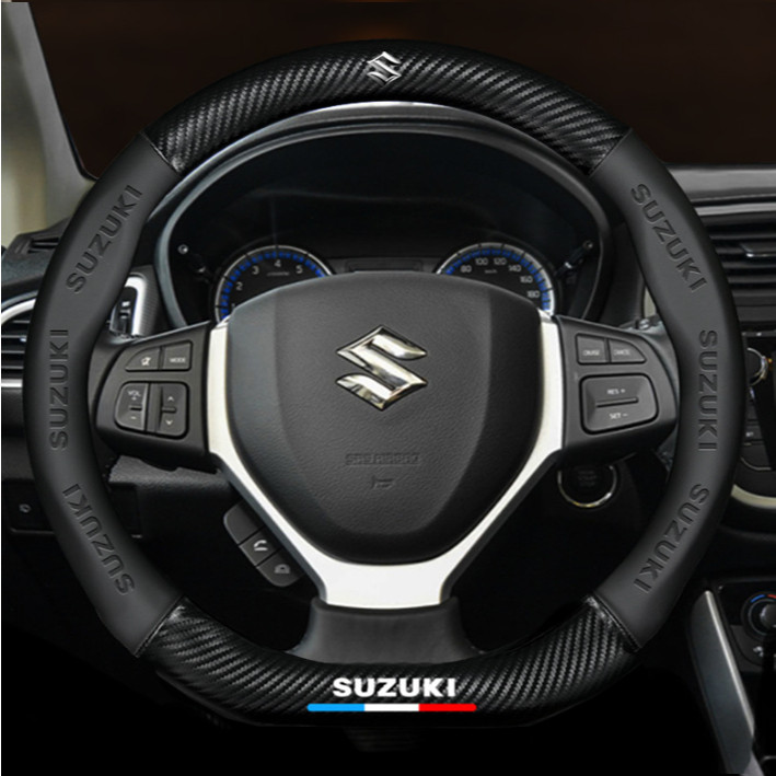 Cover Setir Sarung Stir Suzuki All New Ertiga XL7 Fronx Baleno Hatchback Carbon Flat Bawah Datar