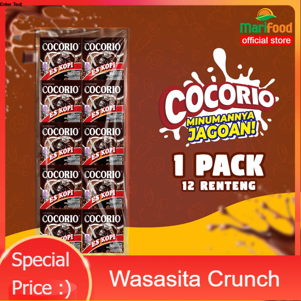 PACK Cocorio Minuman Serbuk Rasa Buah Dan Coklat - Pack Isi 12 Renteng