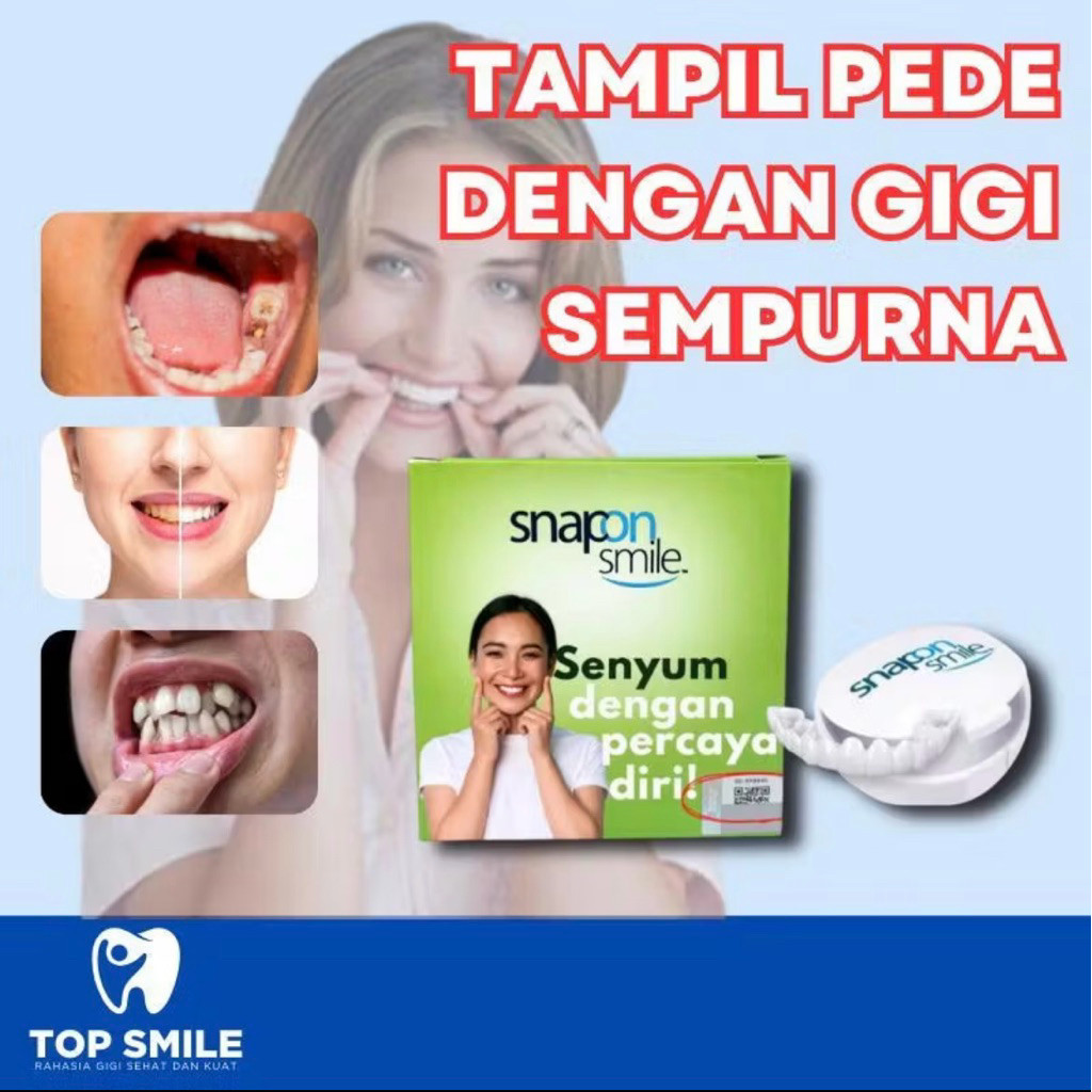 FLAZZ SELL  veneer gigi SNAP ON SMILE gigi palsu lepas pasang tampil pede dengan gigi sempura DISKON