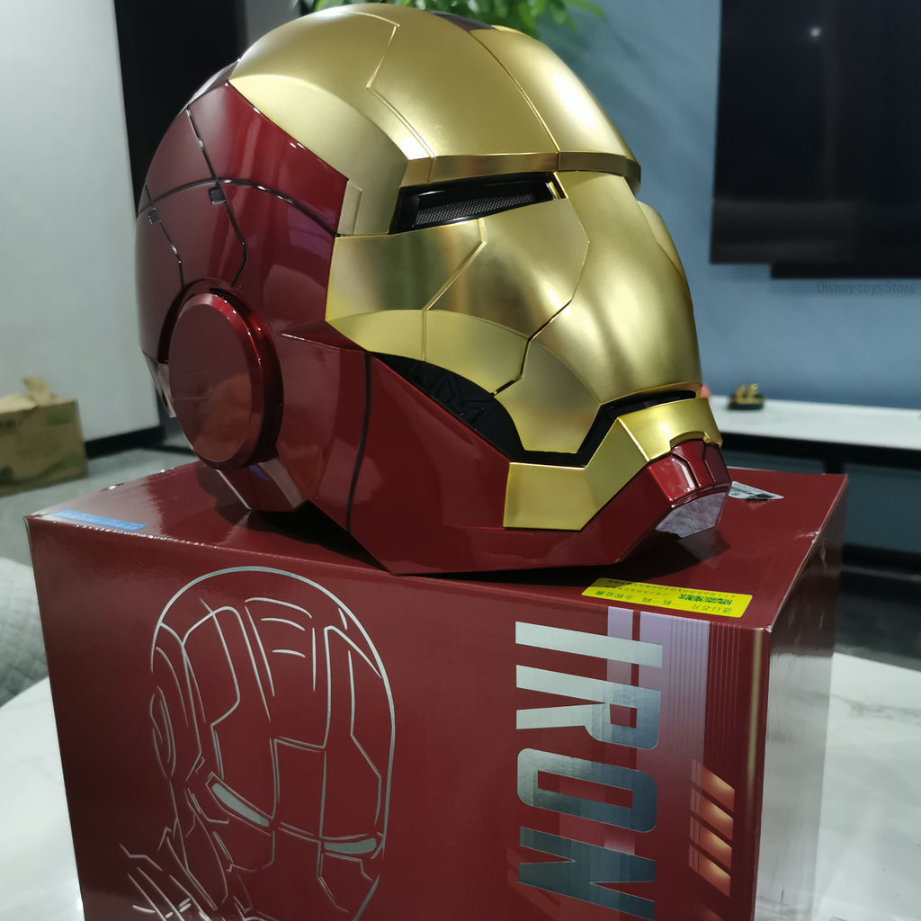 Iron Man 1:1 Helmet Mk5 Mk50 Avengers War Machine Cosplay Electric Open Close English Voice Remote C