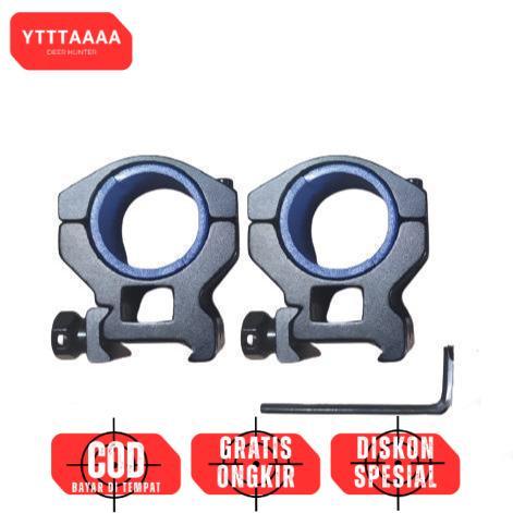 mounting teleskop 3 baut tube 30 dan 25 rel 11 mounting gsr bsa gamo - REL 22 OD 25-30