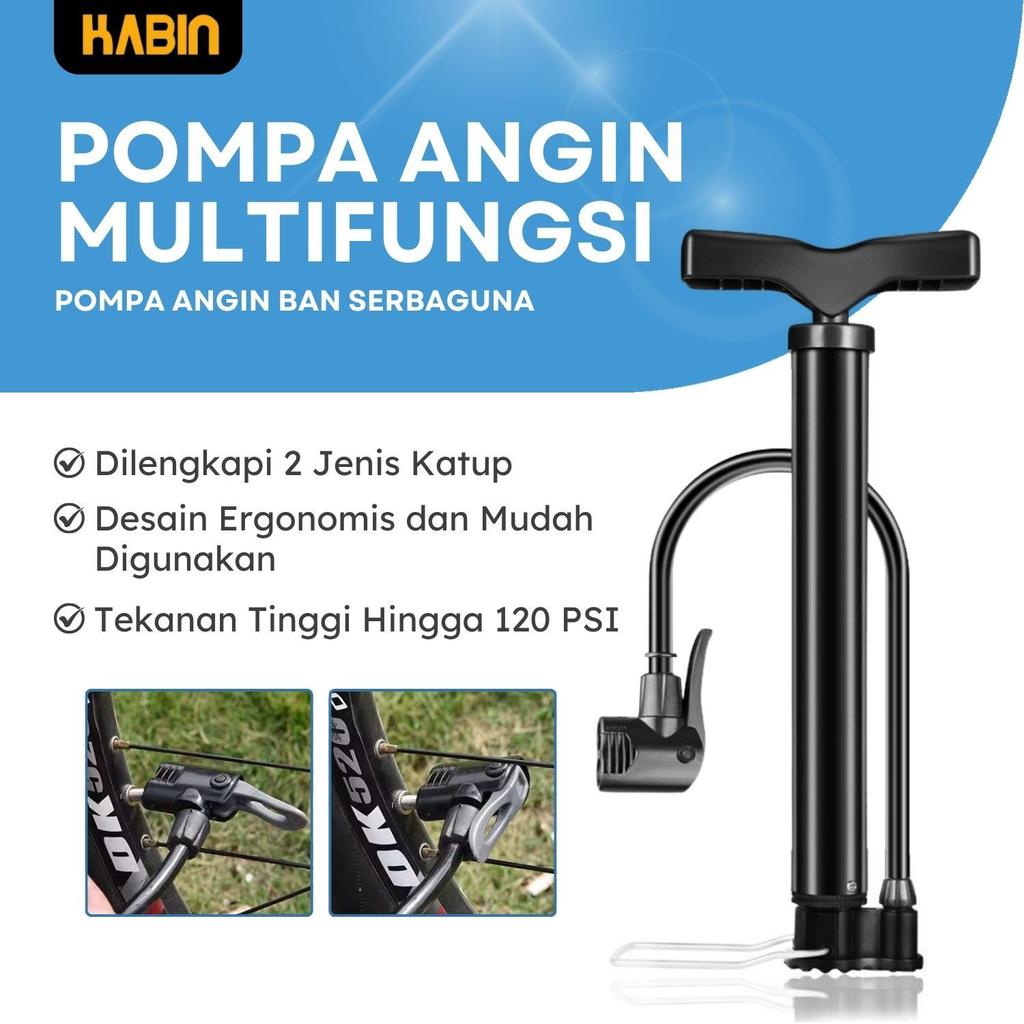 Pompa Angin Ban Sepeda Motor dan Mobil Pompa Ban Portable High Pressure Pompa Angin Ban Manual Multi