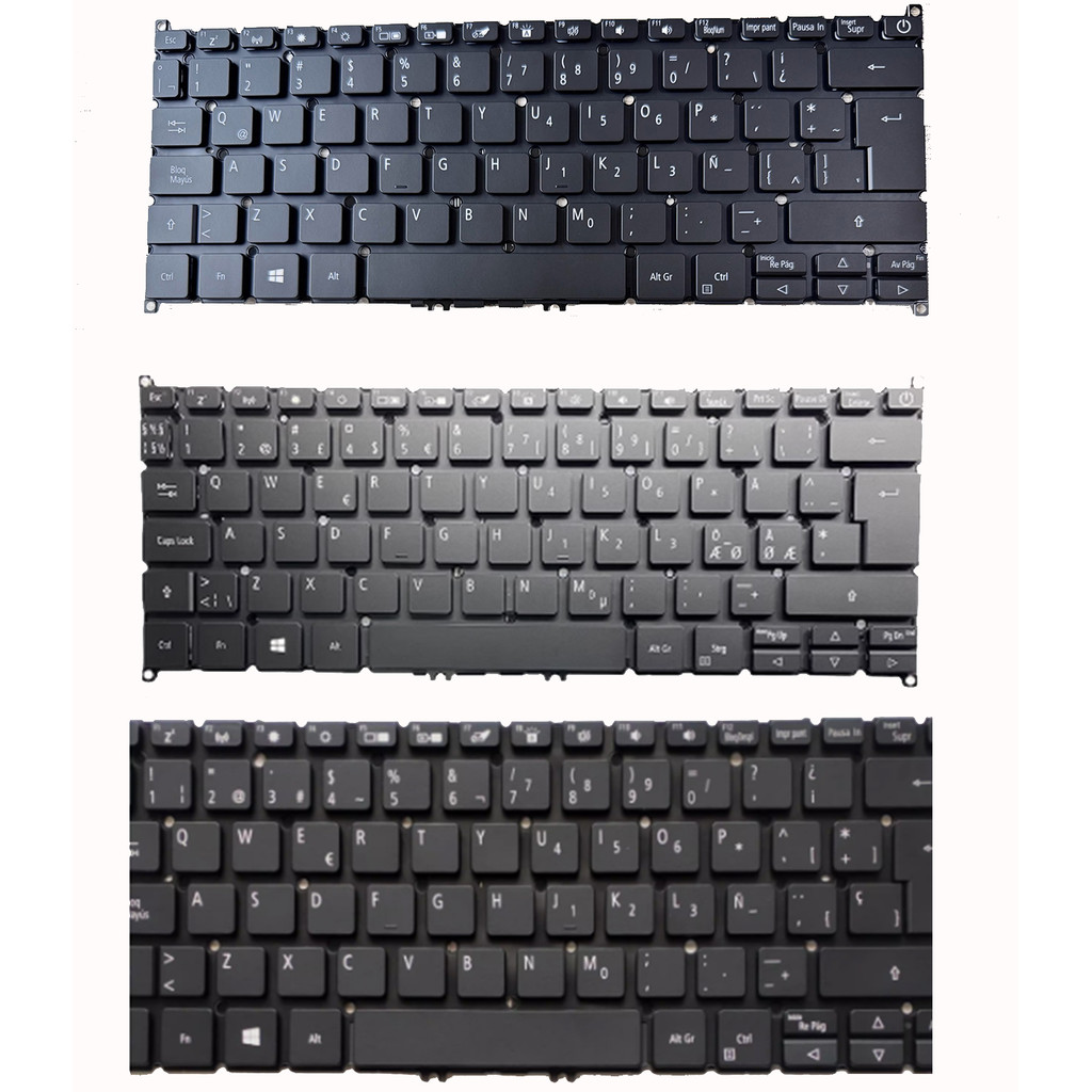 Latin Spanish Nordic Norwegian Danish Keyboard for Acer Swift 1 SF114-32 SF114-32-P2PK SF114-32-P30S
