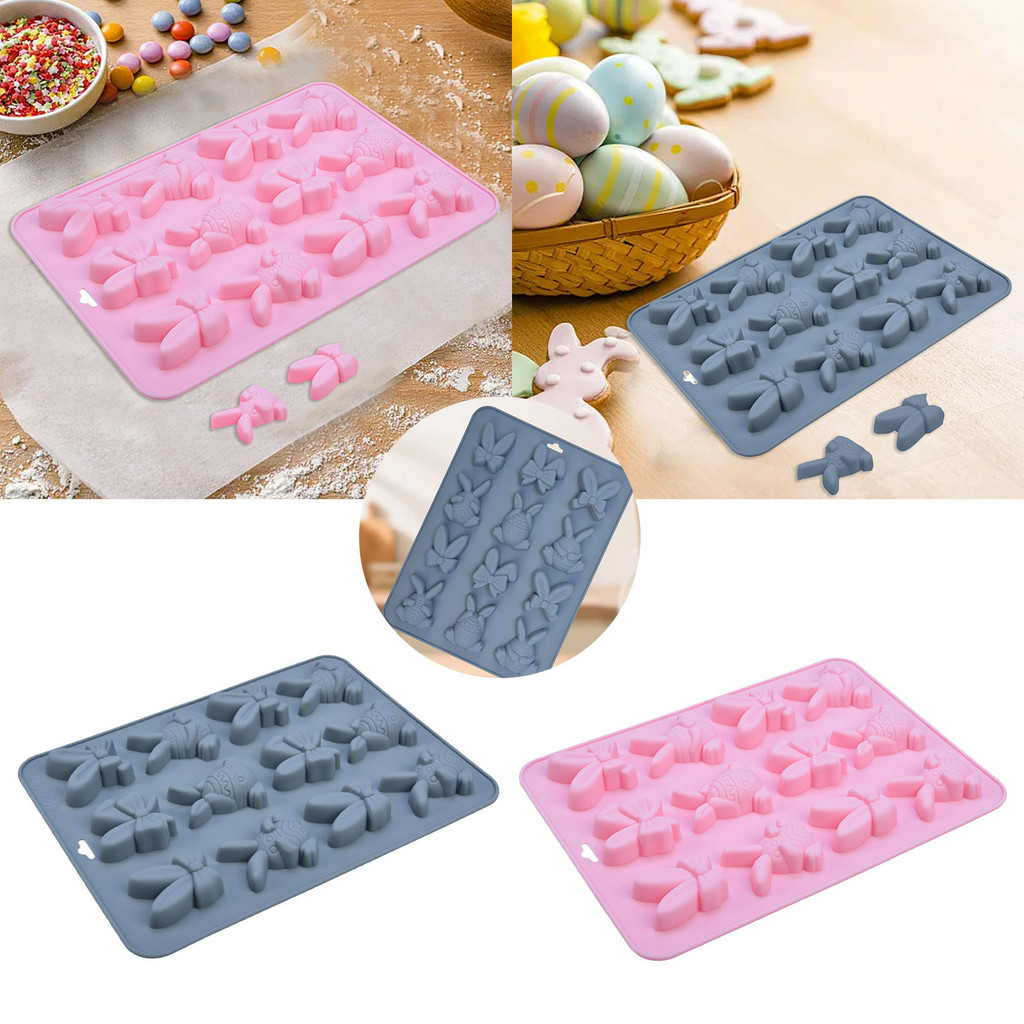 Rice Cakes Cheese New 12 Easter Chocolate Food Grade Silicone Ice Lattice Heart Fudge Cake Burger Bu