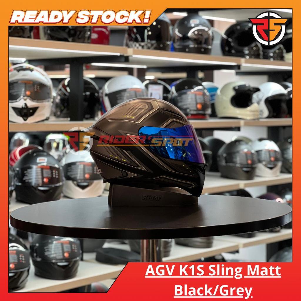 Helm Motor AGV K1 S Sling Matt Black/Grey Helmet Original Italy Riding