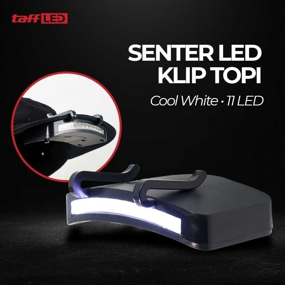 Senter Klip Topi LED Clip Headlamp 11 LED
