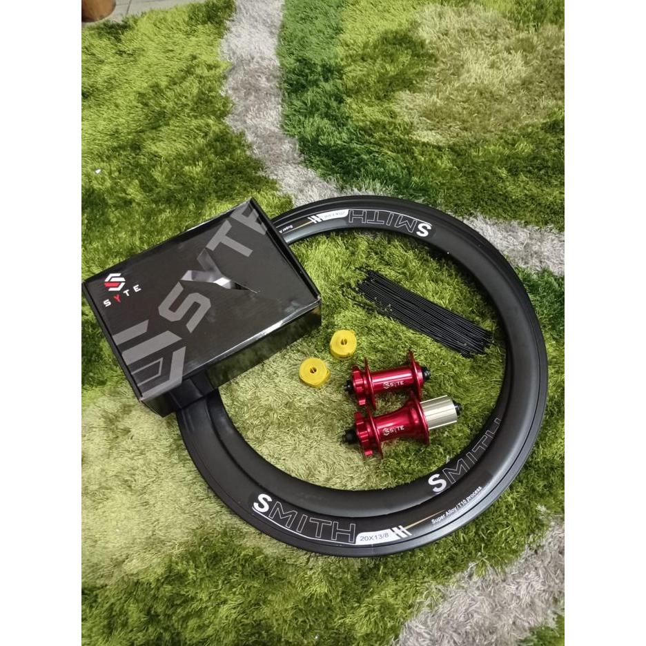 WHEELSET SEPEDA 20 451 22 INCH DISCBRAKE WHEELSET SEPEDA LIPAT - SYTE