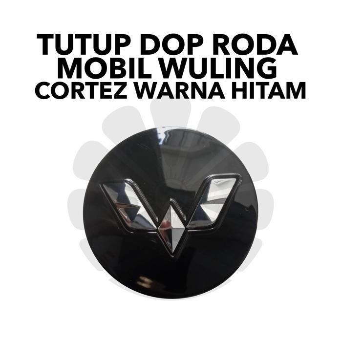 TUTUP DOP RODA MOBIL WULING CORTEZ WARNA HITAM best