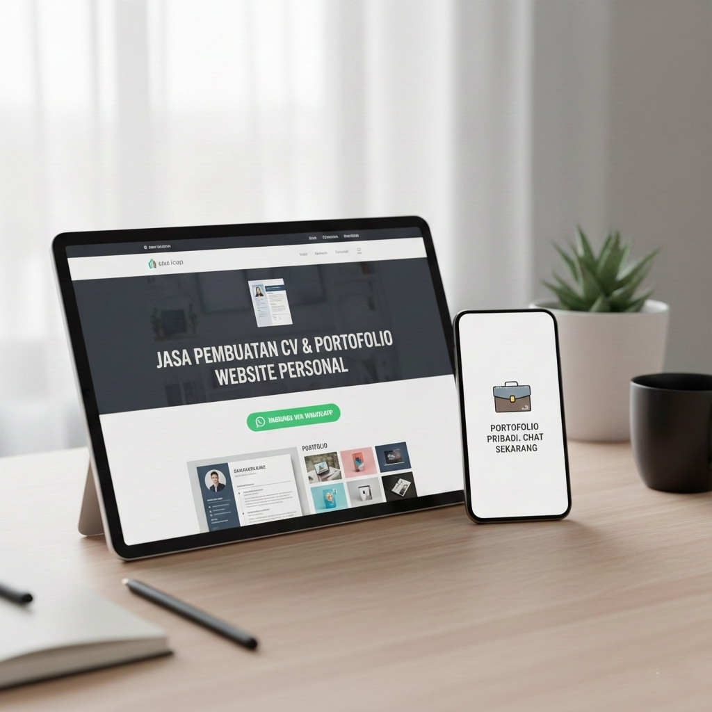 Perpanjangan Langganan Jasa Pembuatan CV dan Portofolio halaman Website Personal