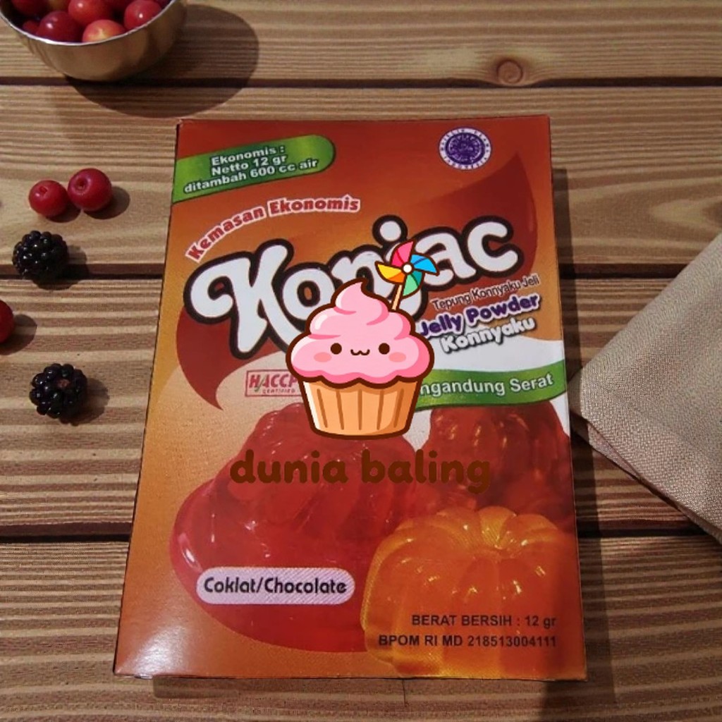 JELLY POWDER KONNYAKU, MEREK KONJAC Rasa COKLAT tokbim JELLY POWDER