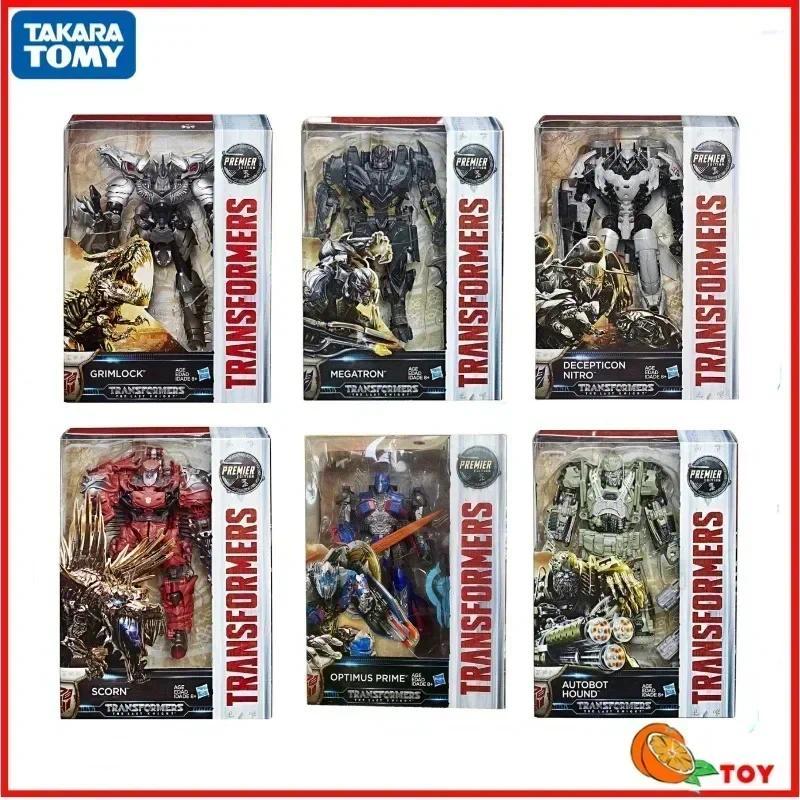 In stock Takara Tomy Transformers The Last Knight Voyager Class Optimus Prime Megatron Hound Grimloc