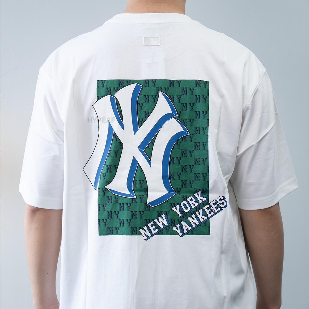 MLB NY New York Yankees Monotive Over Fit Tshirt Tee Baju Kaos Original