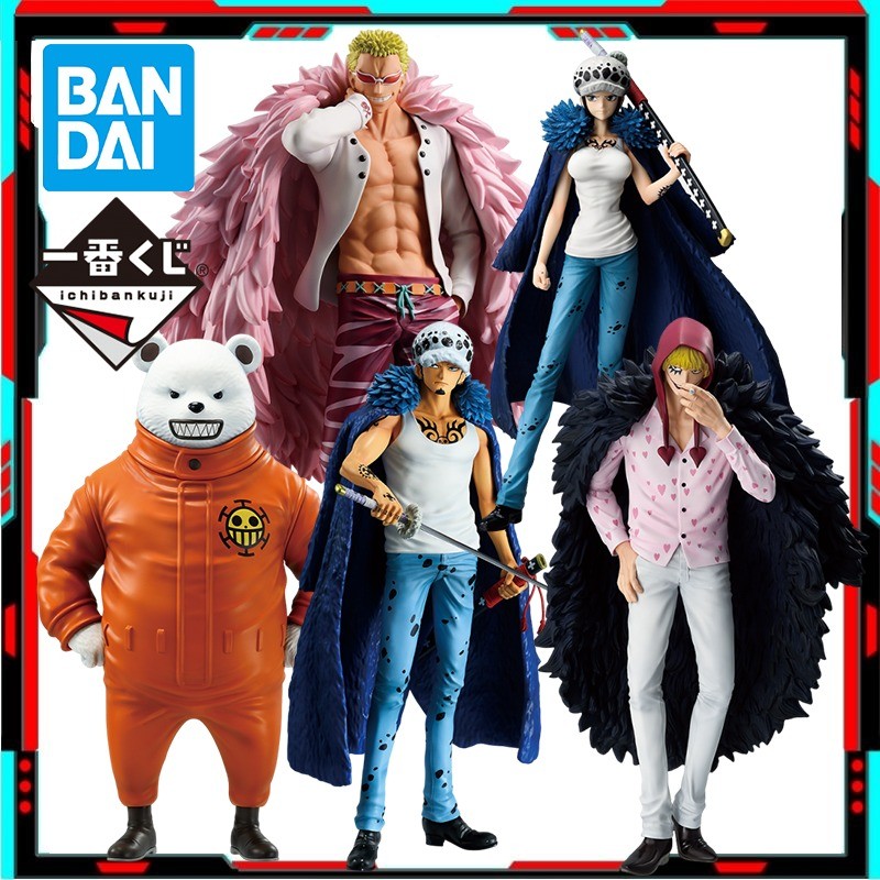 In Stock Bandai Iiban One Piece The Unbreakable Law Bepo Corazon Doflamingo Anime Figure Action Mode