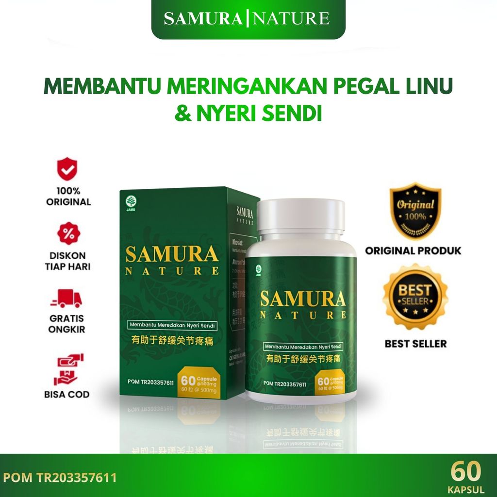SAMURA Herbal Cina Suplemen Khusus Kesehatan Sendi Tulang Obat Nyeri Sendi Rematik Asam Urat