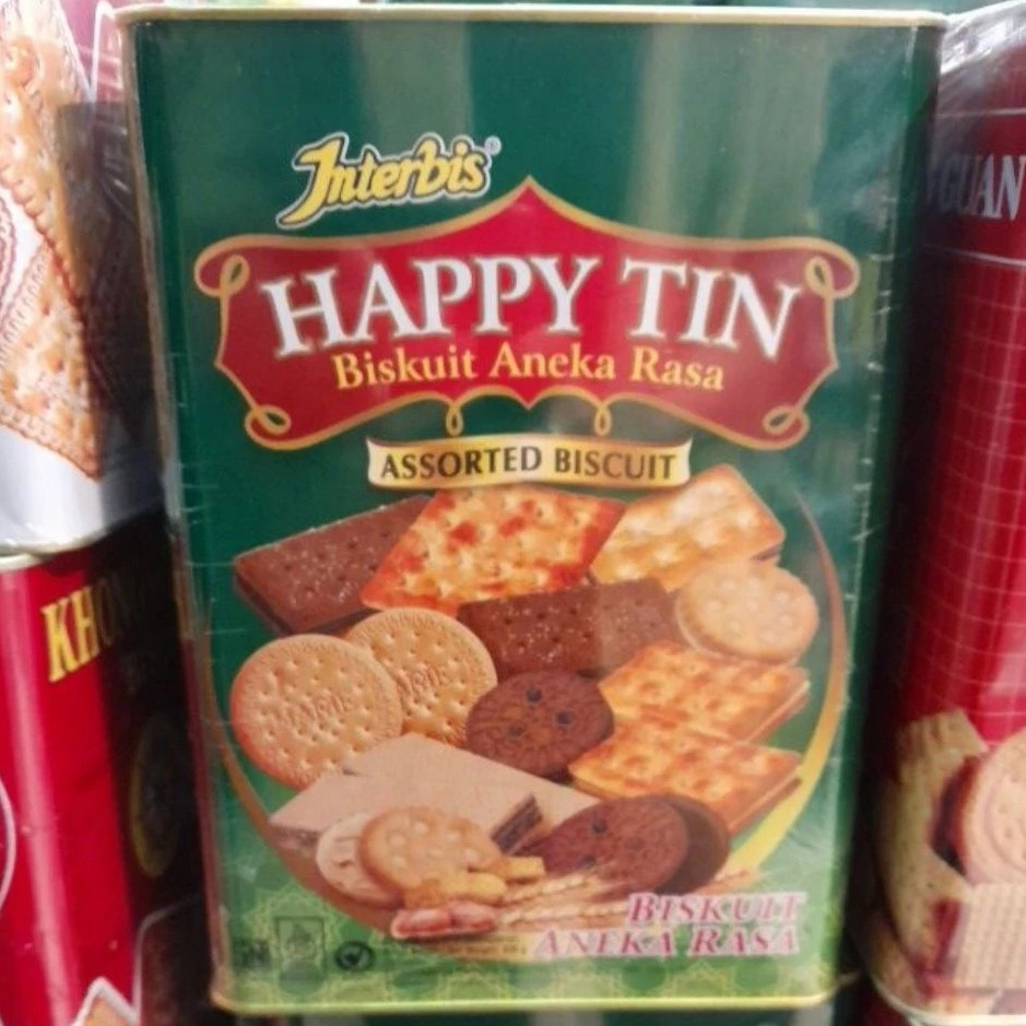 Interbis Assorted Biscuit Biskuit Aneka Rasa Kaleng 700gr