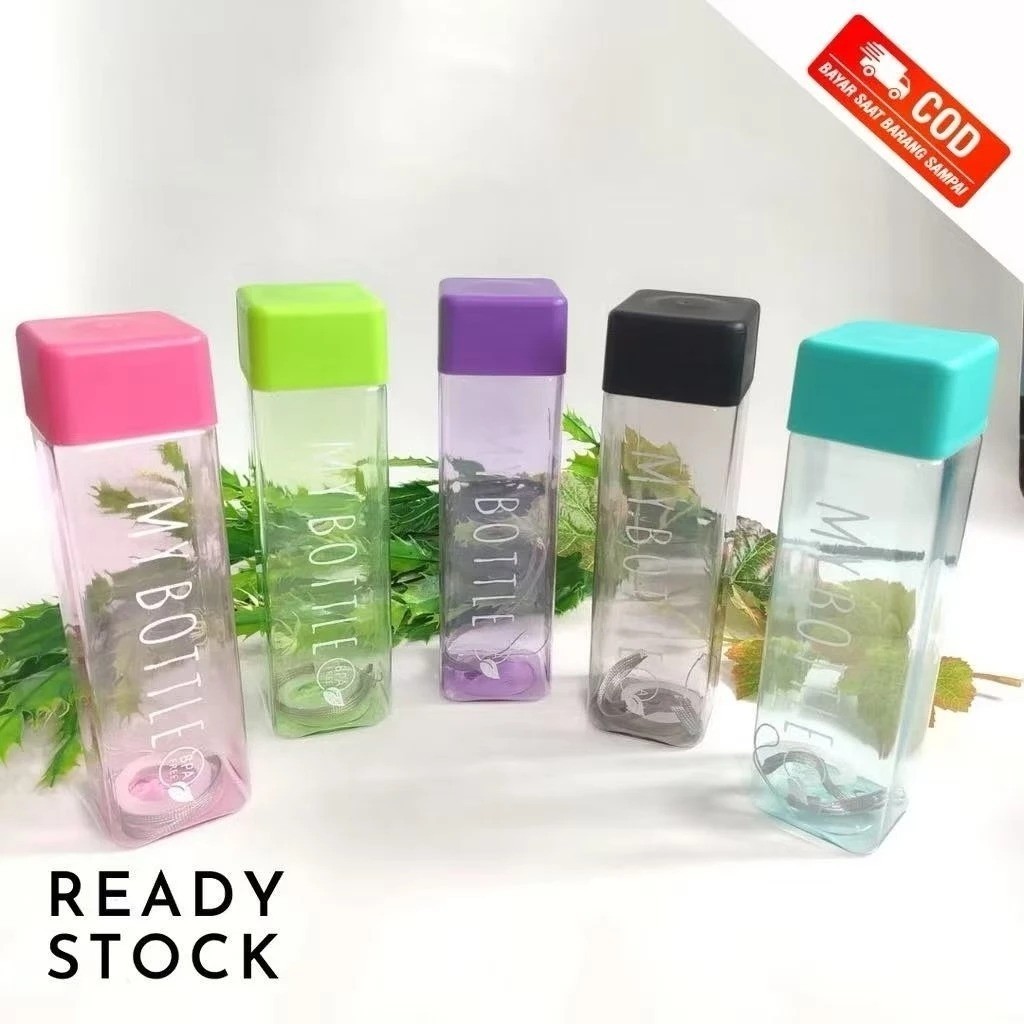 MY BOTTLE KOTAK | BOTOL PETAK WARNA MY BOTTLE KOTAK BOTOL KOTAK PROMO MY BOTTLE TUMBLER GROSIR