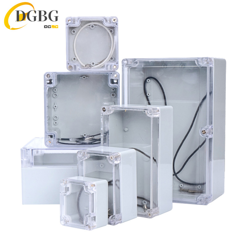 Outside Transparent Cover Plastic Waterproof Box ABS Monitoring Outdoor Junction Box Rainproof Seale