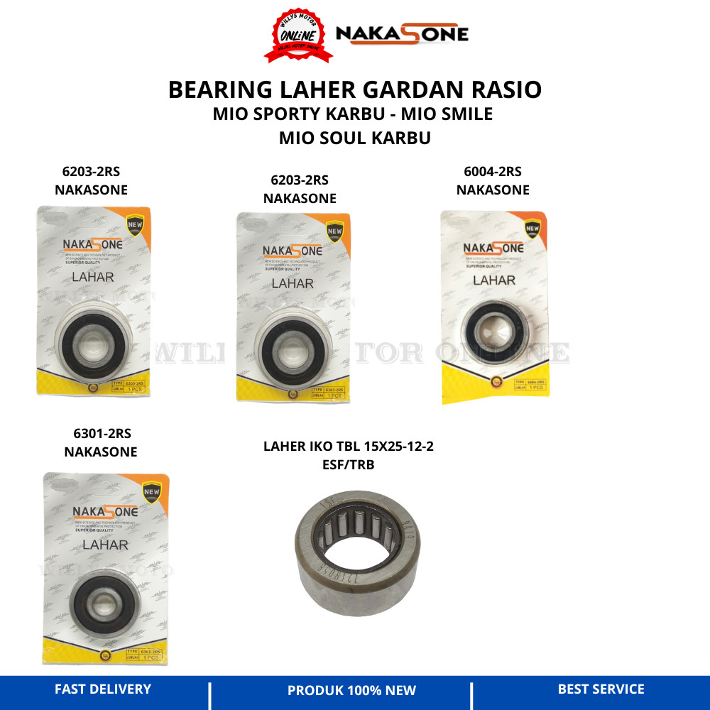 LAHER GARDAN RASIO MIO SPORTY MIO SMILE SET NAKASONE BEARING RASIO GARDAN MIO BEARING GIR BOX MIO