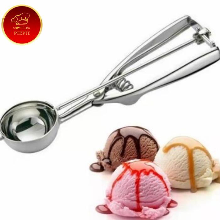 Sendok Scoop Es Krim Alat Scoop Ice Cream Yoghurt Cookies SS - Kecil