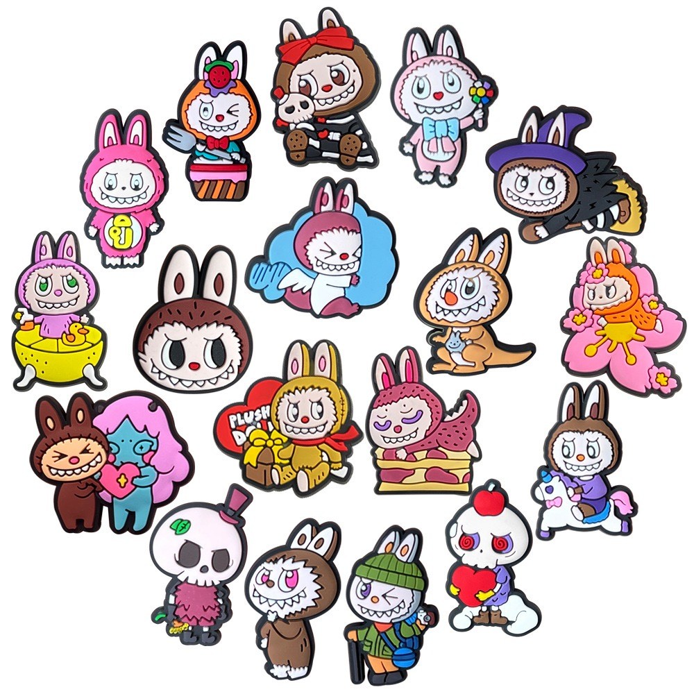 Pin Charm Aksesoris Hiasan Sandal Baim Pin Kancing Sendal Kodok Bahan