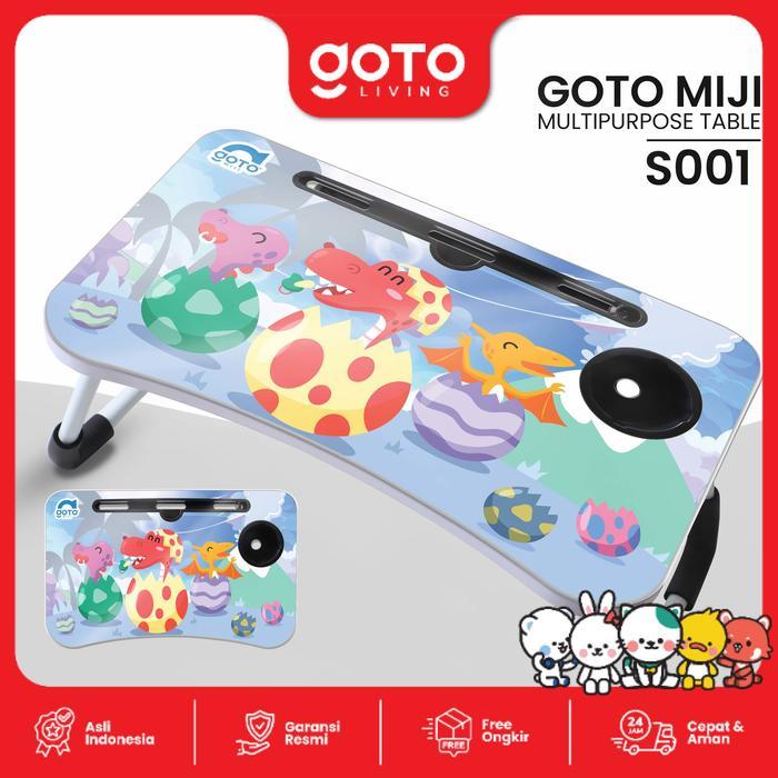 HardwareSolutif Goto [COD] Miji Table Meja Belajar Makan Lipat Anak Laptop Karakter Portable - S001