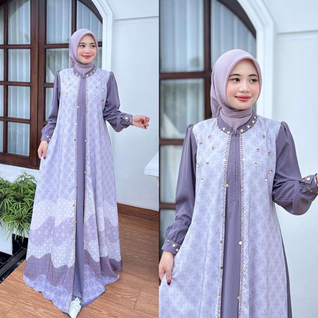 NNfashion ~ AURORA DRESS III BAHAN MARBELLA GAMIS WANITA MUSLIMAH REMAJA DEWASA IBU IBU BUSUI OUTER 