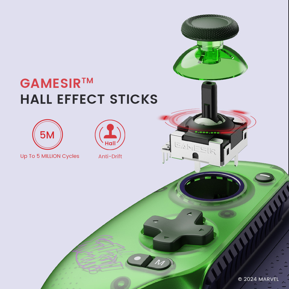 Gamesir G8 Plus G8+ Gamepad Marvel Edition Bluetooth Mobile Gaming Controller with GameSir Hall Effe