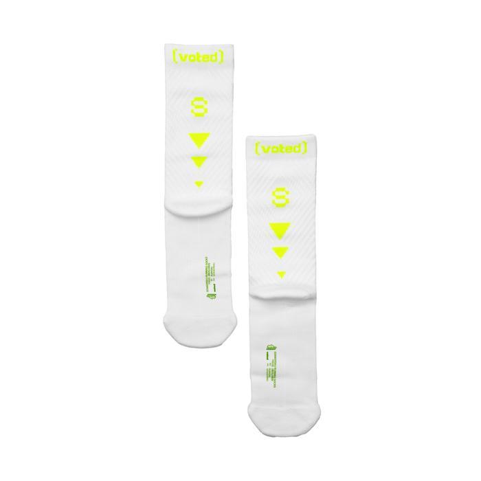 New Collection Senikersku x VOTED Force Compression Running Socks (100% Authentic) - White