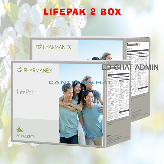 [ORIGINAL] Nu Skin Pharmanex Lifepak 2 Box (60 Sachet) - Suplemen Multivitamin & Antioksidan Daya Ta