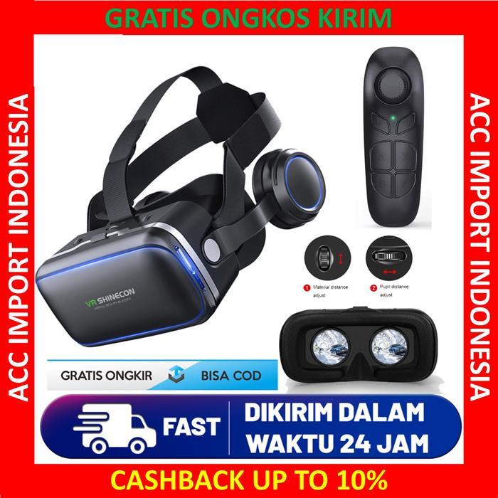 Shinecon 6.0 VR Box Virtual Reality + Headphone Android IOS - Shinecon 6.0