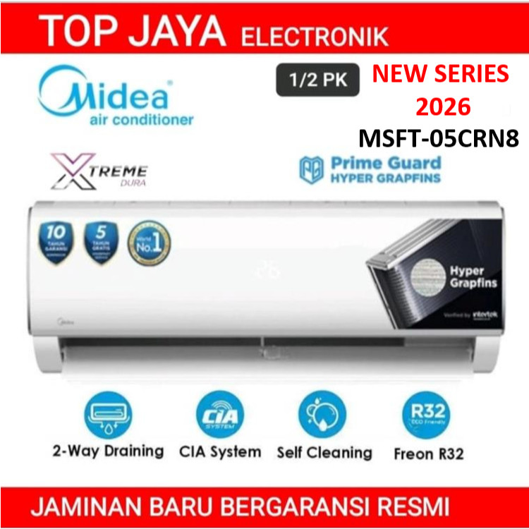 FO AC MIDEA 0,5PK/AC MIDEA 1/2 PK/MIDEA AC 1/2PK BARU BERGARANSI RESMI