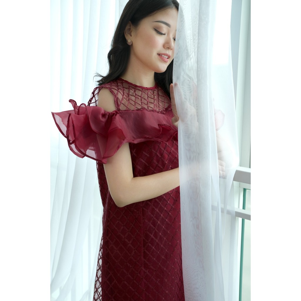 Missnomi - Alisha Dress Premium / Dress Brokat / Party Dress / Dress Organza / Dress Pesta