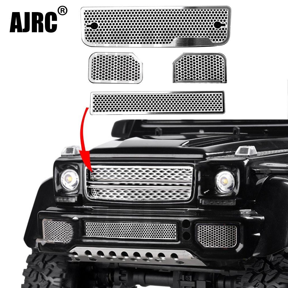 Stainless Steel Mesh Grille Intake Grille Cover For 1/10 TRAXXAS TRX-6 88096-4 G63 TRX-4 G500 RC Cra