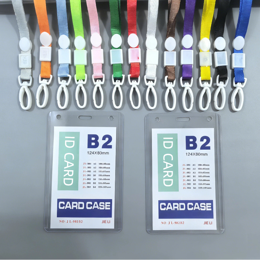 ID CARD B2 + TALI Set Name Tag Panitia Plastik Mika 8 x12.5cm