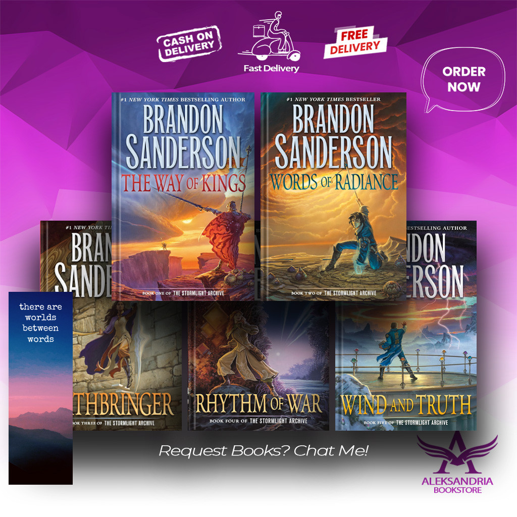 The Way of Kings | Words of Radiance| | Rhythm of War | The Stormlight Archive (5 book series) by Br