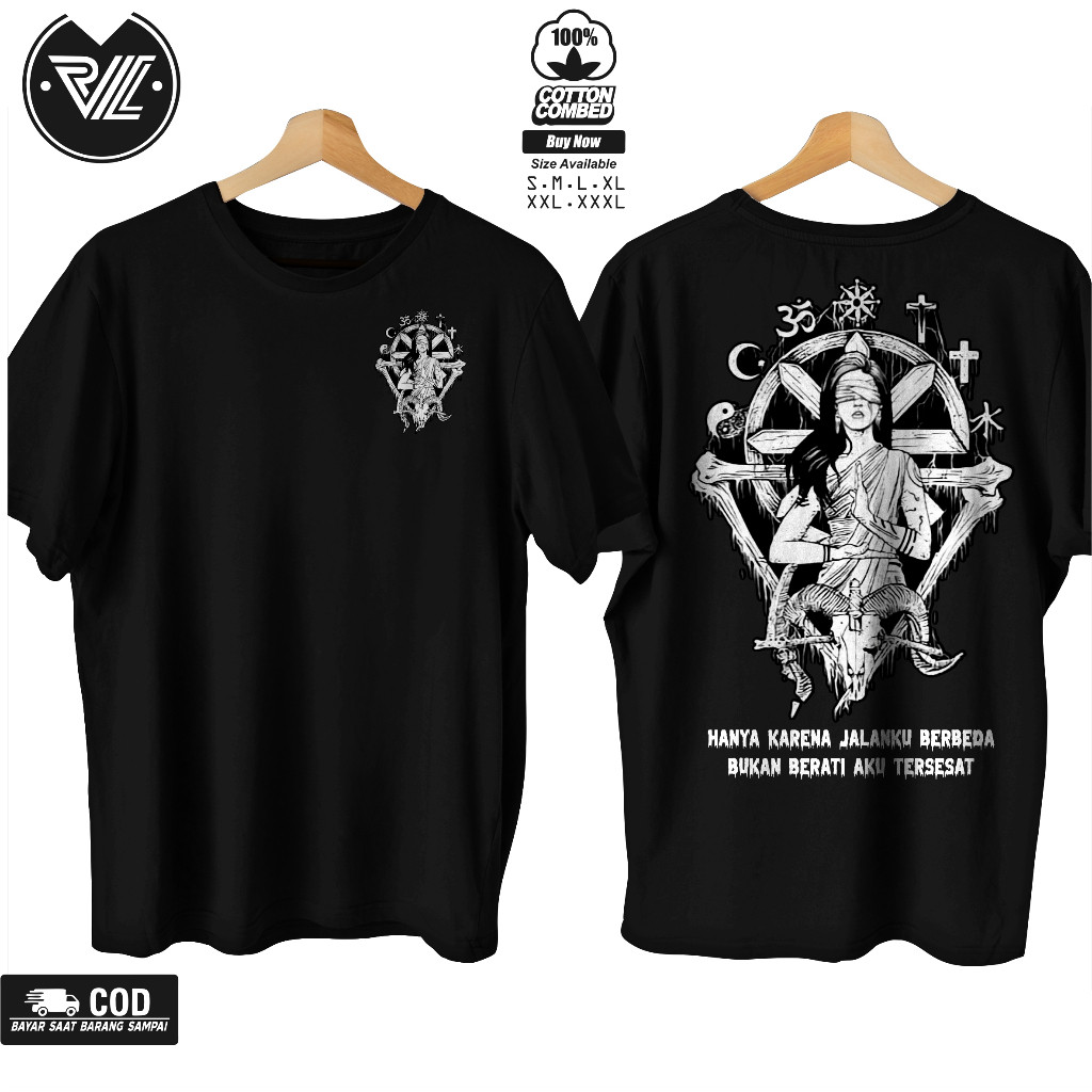 Tshirt Kaos Pluralisme Hanya Karena Jalanku Berbeda New Series / Baju Pluralisme keren / Tshirt Plur