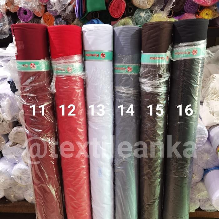 Promo Murah Kain TC Kamatex Warna Tetoron Cotton Bahan Seragam Bahan Kerudung Terlaris