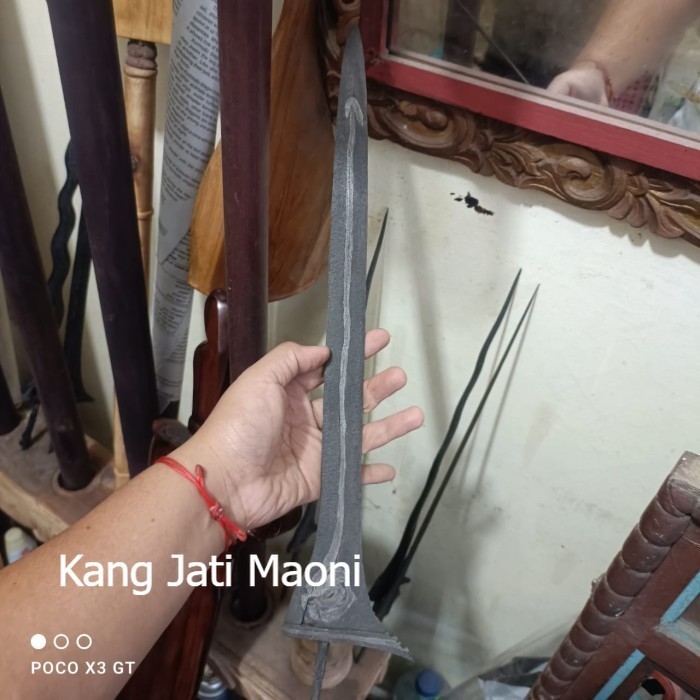 keris jalak sangu tumpeng panca warna sepuh mataram KJM1122 antik
