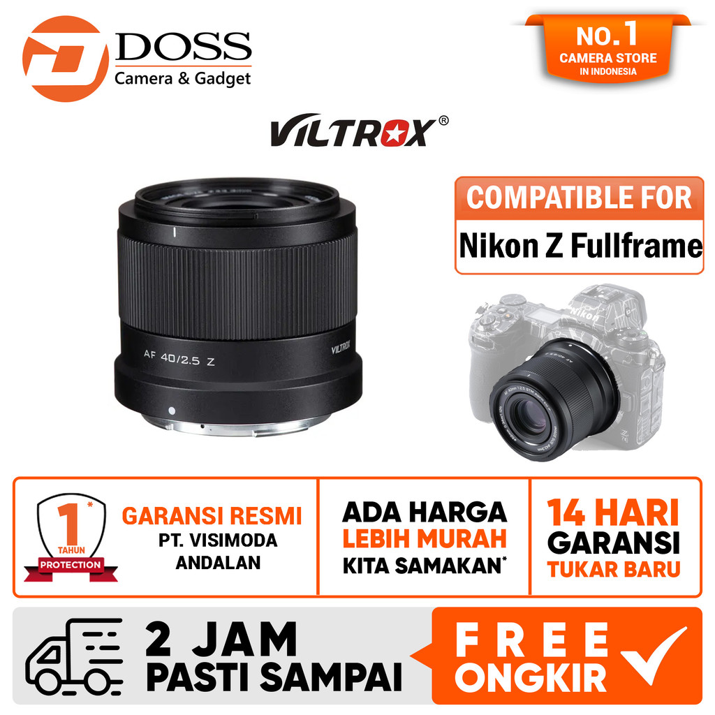DOSS Makassar-Viltrox AF 40mm f2.5 for Nikon Z Fullframe Viltrox 40 mm f/2.5-DOSS