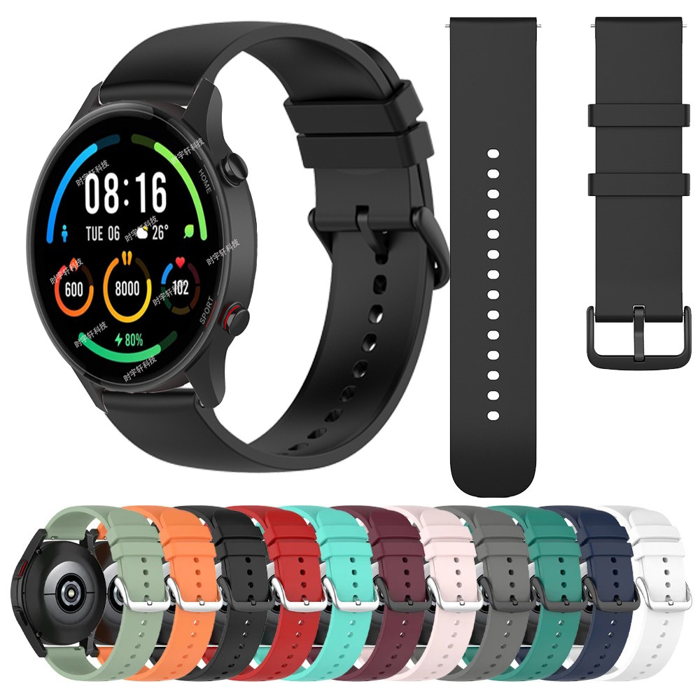 22mm Silicone Strap For Huami Amazfit GTR 4/3/2 GTR 47mm Pace Stratos 3 2 2S Smart Wat Band For Xiao
